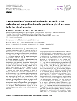 A reconstruction of atmospheric carbon dioxide and its stable carbon