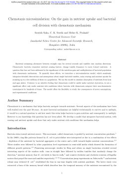 Chemotaxis microsimulation: On the gain in nutrient uptake