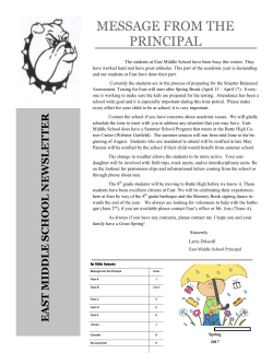 Newsletter - Butte School District # 1