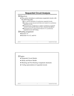 Sequential Circuit Analysis