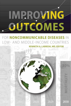 Improving outcomes for noncommunicable diseases in low