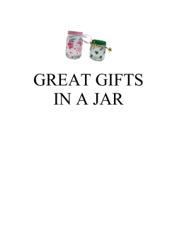 great gifts in a jar