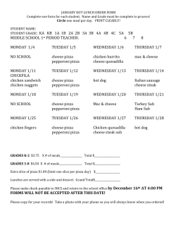 STUDENT GRADE: KA KB 1A 1B 2A 2B 3A 3B 4A 4B 4C 5A 5B