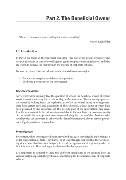 Part 2. The Beneficial Owner