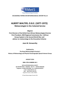 albert walter, obe (1877-1972)