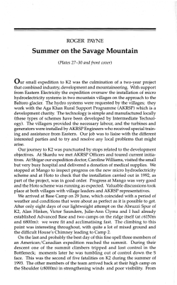 Summer on the Savage Mountain