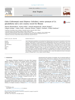 Culex (Culiciomyia) sasai (Diptera_ Culicidae), senior synonym of