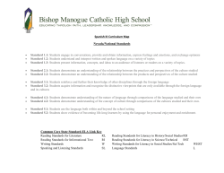 Spanish III Honors - Bishop Manogue Catholic High School