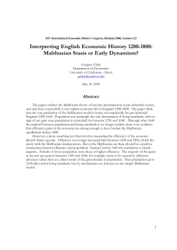 Interpreting English Economic History 1200