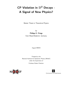 CP Violation in D Decays - A Signal of New Physics?