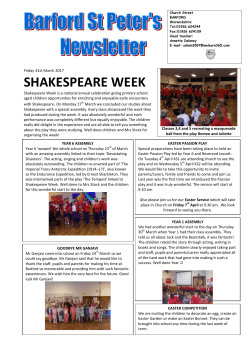 SHAKESPEARE WEEK - Amazon Web Services