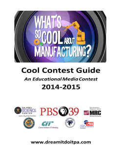 Cool Contest Guide - Dream It. Do It. PA