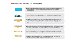 OSN Movie channels available in eLife Movies package