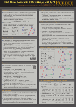 High Order Automatic Differentiation with MPI