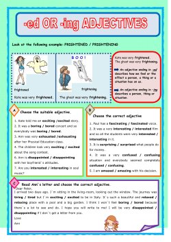 Look at the following example: FRIGHTENED