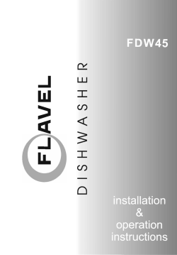 FDW45 manual