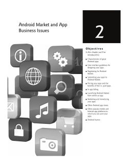 Android Market and App Business Issues
