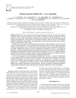 Martian meteorite Dhofar 019: A new shergottite