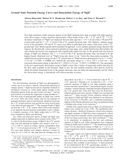 Ground State Potential Energy Curve and Dissociation Energy of MgH