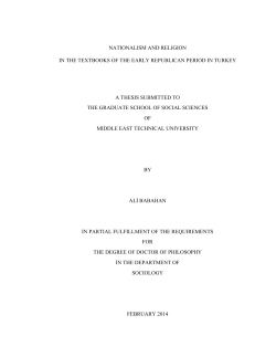 nationalism and religion in the textbooks of the early
