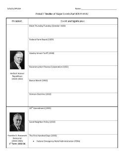Period 7 Timeline of Major Events Part II (1929-1945)