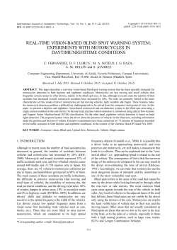 real-time vision-based blind spot warning system