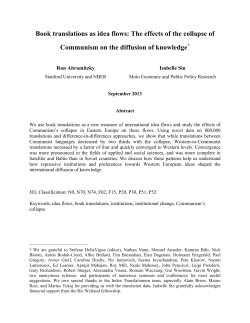 Book translations as idea flows: The effects of