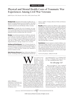 Physical and Mental Health Costs of Traumatic War Experiences