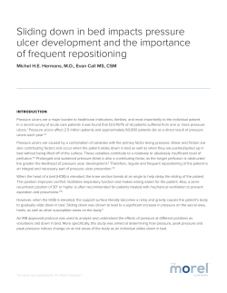 Sliding down in bed impacts pressure ulcer development and the