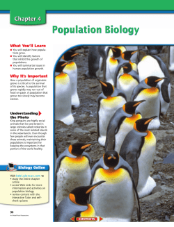 Chapter 4: Population Biology