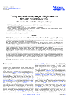 Tracing early evolutionary stages of high