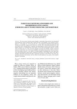 Fulltext - Studia Psychologica