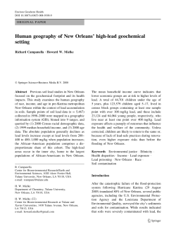 Human geography of New Orleans` high