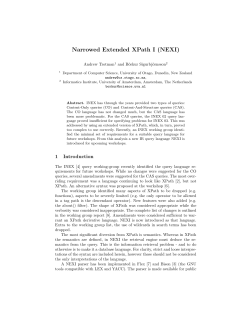 Narrowed Extended XPath I (NEXI)