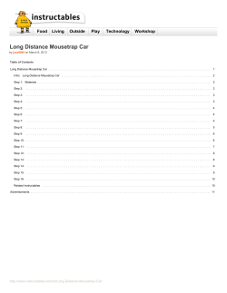 Instructables.com - Long Distance Mousetrap Car - arduino-info