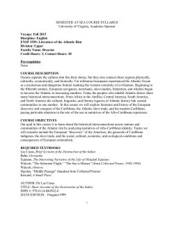 SEMESTER AT SEA COURSE SYLLABUS