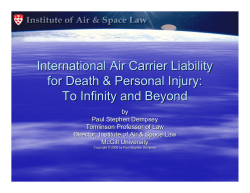 Prof. Paul Stephen Dempsey - Air Carrier Liability