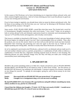 KA WORDCAST Idioms and Phrasal Verbs Lesson