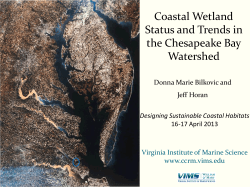 Coastal Wetland Status and Trends in the Chesapeake Bay