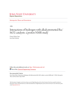 Interactions of hydrogen with alkali promoted Ru/SiO2 catalysts: a