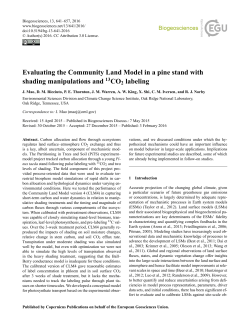 Evaluating the Community Land Model in a pine