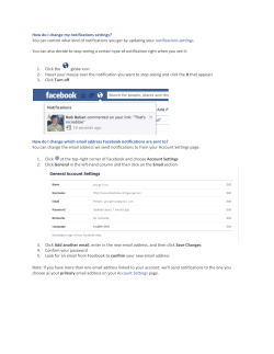How do I change my notifications settings?