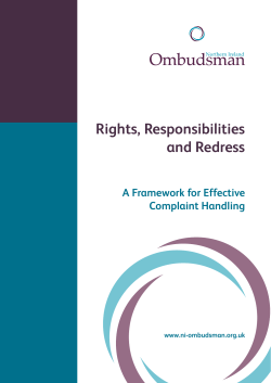 Rights, Responsibilities and Redress