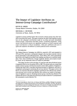 The impact of legislator attributes on interest