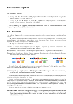 17 Non-collinear alignment 17.1 Motivation