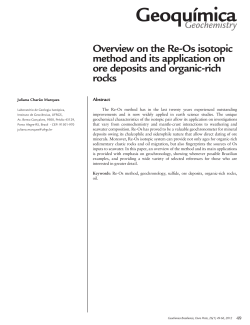 Geoqu&iacute;mica