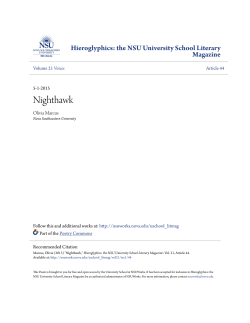 Nighthawk - NSUWorks - Nova Southeastern University