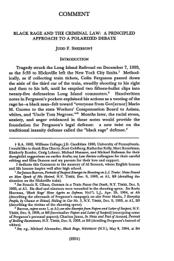 Black Rage and the Criminal Law - Penn Law: Legal Scholarship