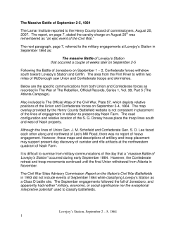 Lovejoy`s Station, September 2 &ndash; 5, 1864 1 The