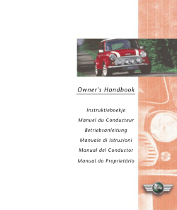 Mini Owner`s Handbook - 5th Edition - Eng